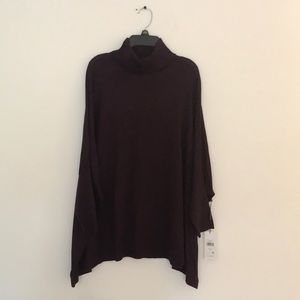 NWT Calvin Klein eggplant purple sweater tunic S/M